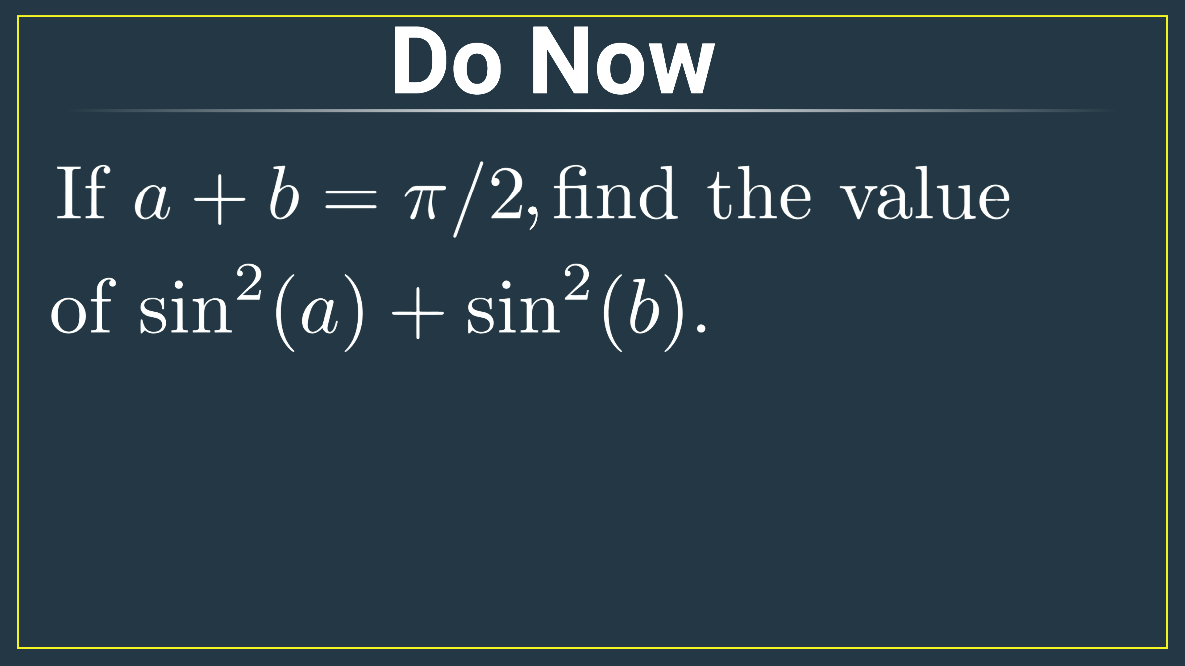 Algebra